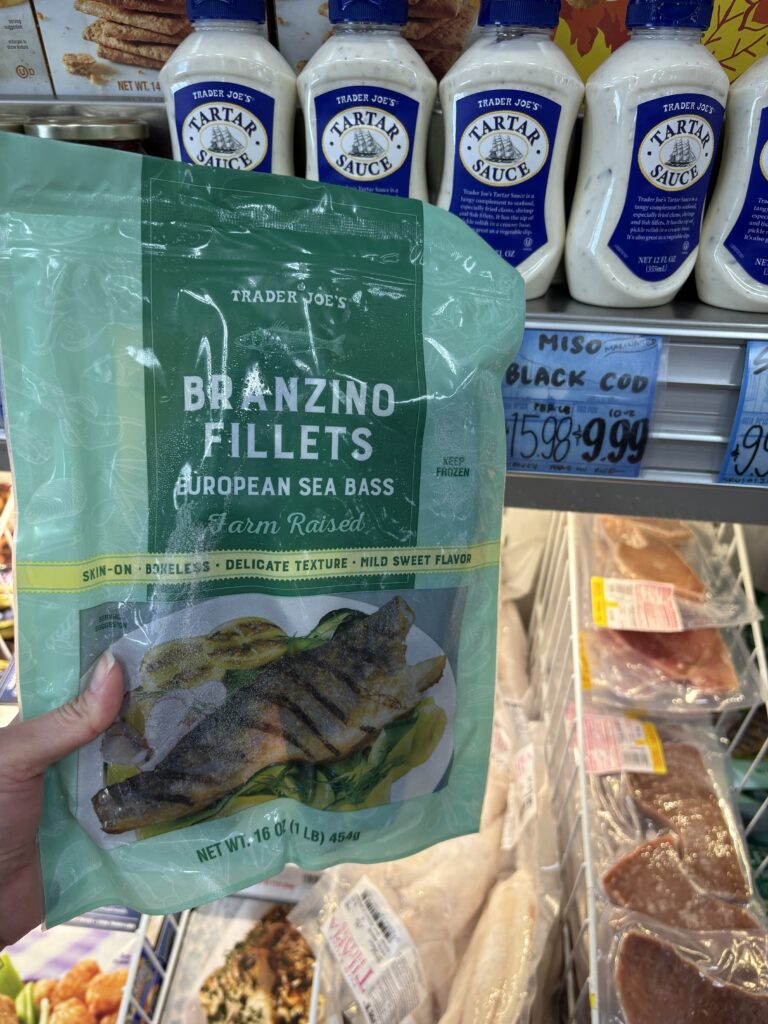 Trader Joe's Branzino Fillets package