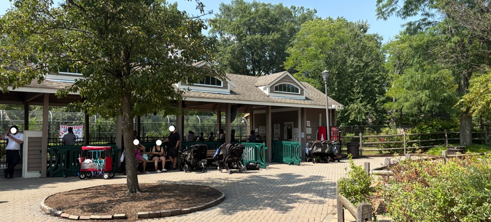 Mini train ride at Van Saun Park near Bergen County Zoo