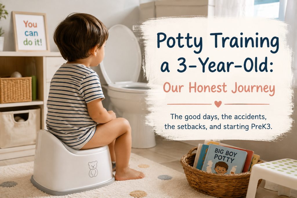 Potty training a 3-year-old boy at home