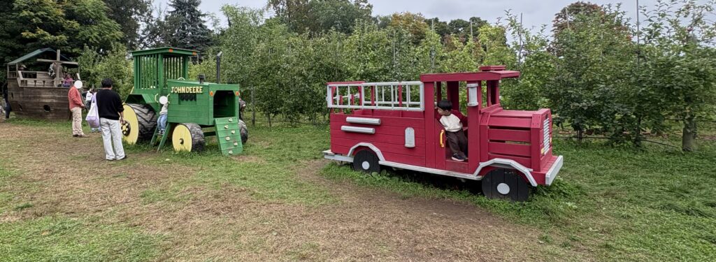 toddler playground at Demarest Farms in New Jersey